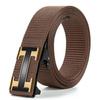 Men'S Toothless Automatic Buckle Woven Canvas Belt Belt Casual Nylon Tactical Pants Belt Military Training Outdoor Belt