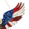 4th of July Patriotic Eagle Wreath Wooden American Eagle Door Hanger Vintage Hanging Welcome Sign for Independence Day Memorial Day