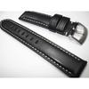 Watchband Thick Cowhide Watchband 20 21 22mm Luxury Black Handmade  Vintage Derma Men Bracelet Leather Wrist Band Belt Strap Accessories