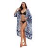 Boho Beach Cover Up Kimono Style Cotton Swimwear Overlay Women Lightweight UV Protection Coverup In 3 Colors