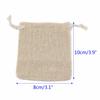 20/50pcs Natural Burlap Linen Jewelry Travel Storage Pouch Mini Candy Jute Packing Bags  Present Mariage Jute Drawstring Gift
