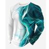 T-Shirts for Men Autumn Mens Clothing Round Neck Tops Long Sleeve Shirts 3D Print Graphic T Shirts Vintage Oversize Men T-Shirt