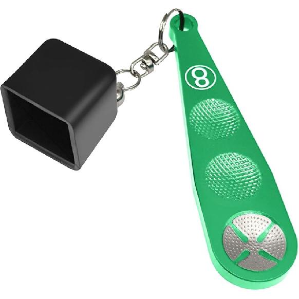 Portable Pool Cue Chalk Holder,Chalk Holder for Billiards,Essential Billiards Accessory for Cue Enthusiasts зелёный