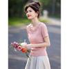 Gentle 3D Floral Round Neck T-Shirt