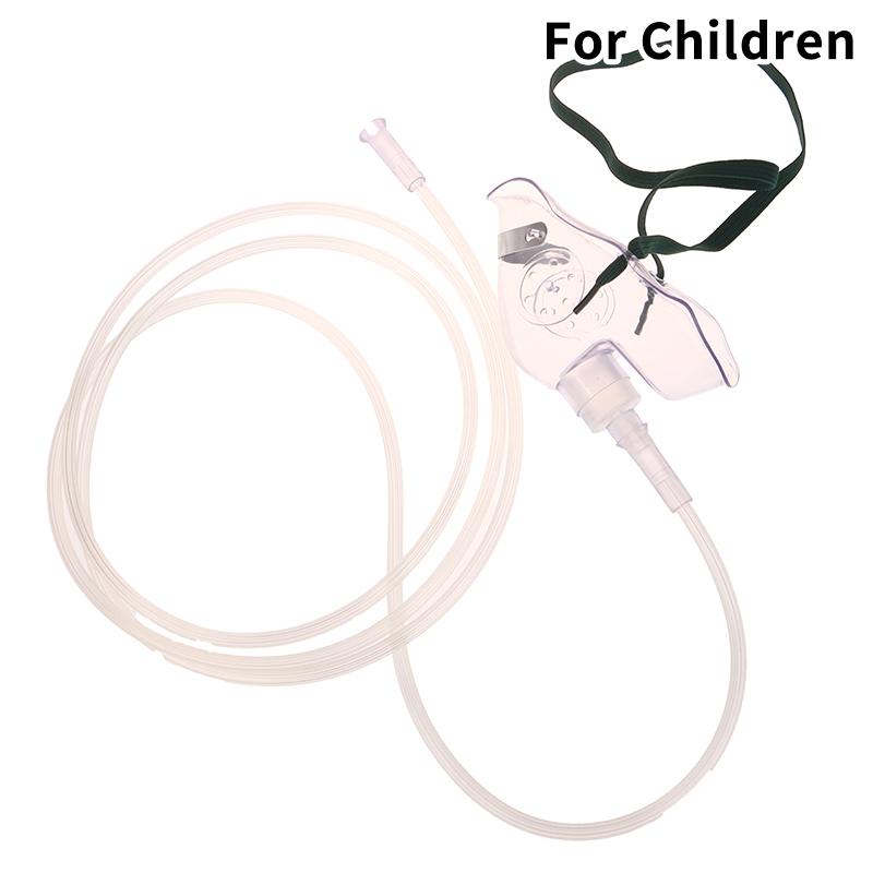 Adult Oxygen Mask With Tube Disposable Face Mask Shield Nebulizer Conduit Adult Oxygen Mask