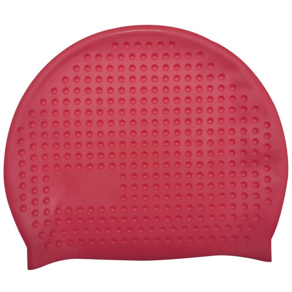 Non-Slip Silicone Swim Cap Elastic Wrinkle Free Snorkeling Cap Durable Long Hair Protection Waterproof Bathing Cap Swim Training