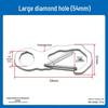 Men's 304 Stainless Steel Keychain Belt Buckle and Outdoor Carabiner