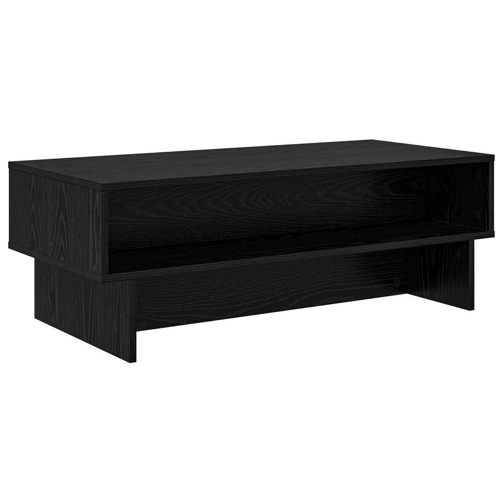 Coffee Table Black Oak Effect 100 X 46 X 35 Cm Engineered Wood