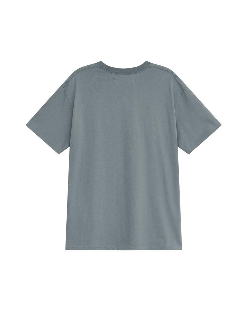 THEMUSEUMVISITOR Flower Overfit T-Shirt (Dead Blue)
