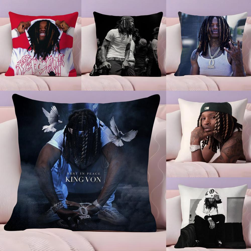 Hot Singer KKing VVon Cushion Cover Plush Fabric Soft DoubleSided Printed Sofa Warm Winter Home Gift Pillow Cover