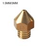 3D Printer Nozzle Brass Extruder Nozzle Replacement Consumable 3D Printer Nozzle Brass Printer Accessory