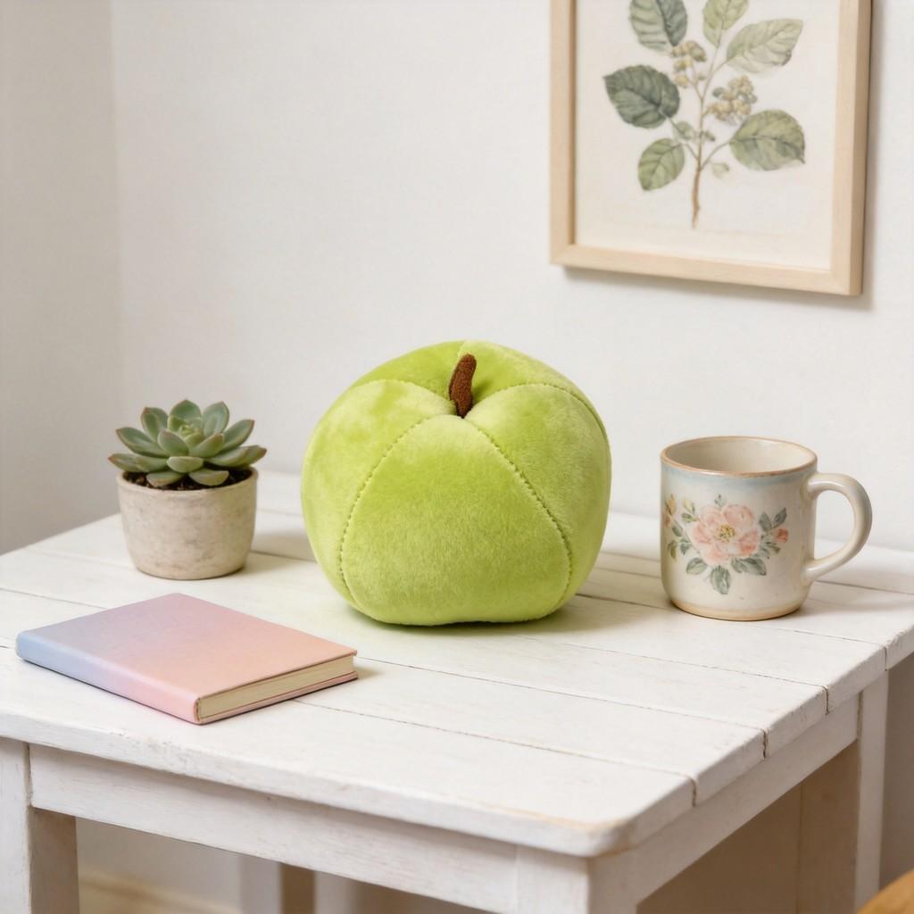 Apfel Frucht Plüsch Stressball Mit Weicher PP Baumwolle Zur Entspannung Und Als Geschenk