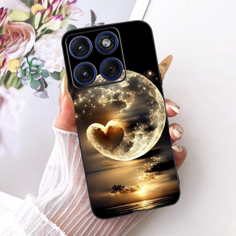 6.7" For Motorola Edge 70 Phone Case Luxury Dragon Cartoon Cover Soft Black Silicone Shell For Motorola Edge70 Moto X70 Air Etui