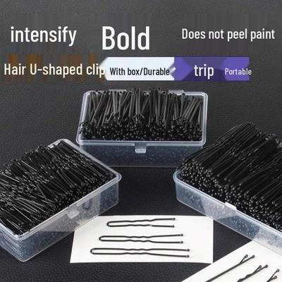 20 Black Bobby Pins for Women – Simple Hair Side Clips for Bangs and Waves