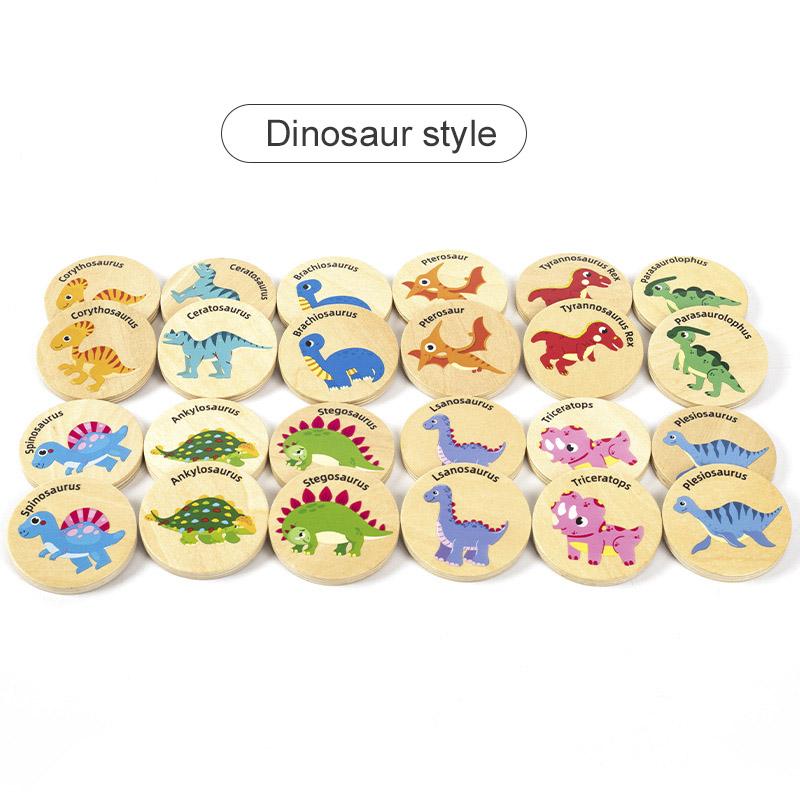 Finde das gleiche Muster Puzzle Spiel Baby Holz Lernspielzeug für Kinder Kinder Cartoon Memory Schach Logisches Denken Training