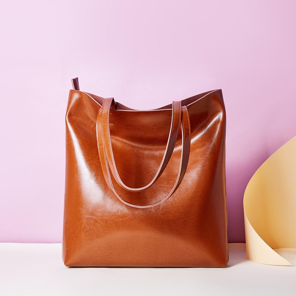 Women's Tote Bag Genuine Leather Shoulder Bag QSL0807