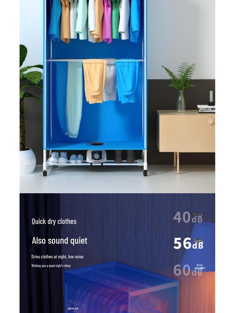 Portable Clothes Dryer with Warm Air Fan