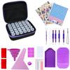 Hot Sale 30 Bottles Zipper Case 5D Diamond Painting Tool Storage Box Silicone Funnel Sticker Combo Kit Storage Bag Pen Nail Tool