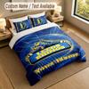 Bedding Set 1 Duvet Cover 2 Pillowcases Leeds Rhinos Print Soft Bed Linen Bedroom Decor