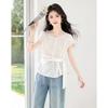 Summer Elegant Waist-Tie Blouse