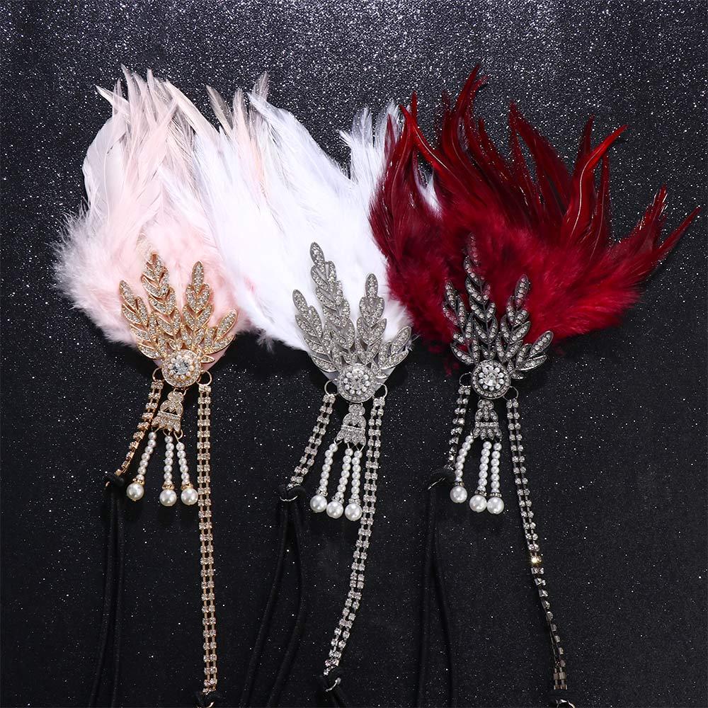 Headwear Sequin Hair Band Feather Headwear Korean Style Headband Masquerade Party Hair Accessories