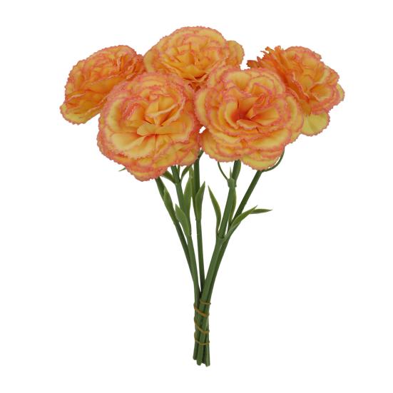 5 Pcs Artificial Faux Silk Carnation Picks 11.4" Fake Carnation Flowers