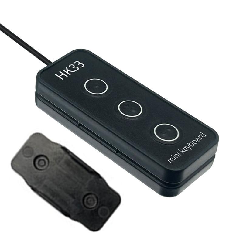 1 Taste/3 Tasten Tastatur mit Braille-Design USB Makro-Programmierbare Taste USB-Anschluss Tastatur für Arbeit und Gaming