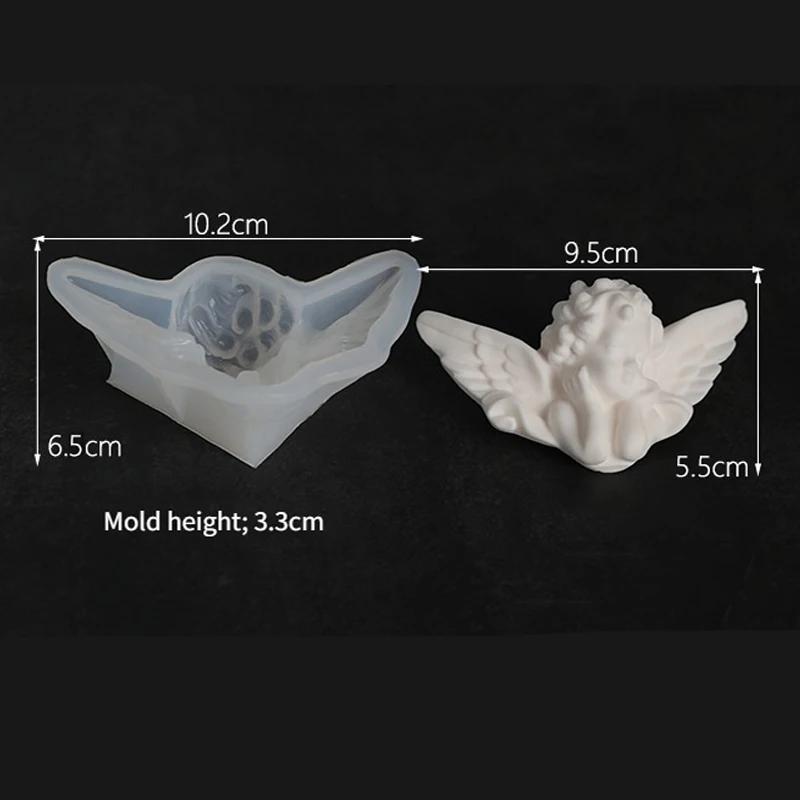 Mehrstil Engelsmädchen Silikon Kerzen Gipsform Handgemachte Seife Epoxid Herstellung Set DIY Schokolade Eis Kuchen Backwerkzeug