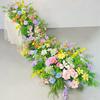 Uflower 5D Artificial Flower Wall Green Plant Backdrop for Wedding Event Party Props Floral Window Display