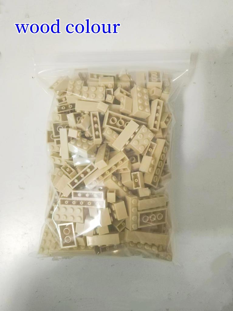 17colos 500g Compatible Small Particle Blocks Brick Single Multi-spec Mixed Creative Assembly Diy Building Blocks Loose