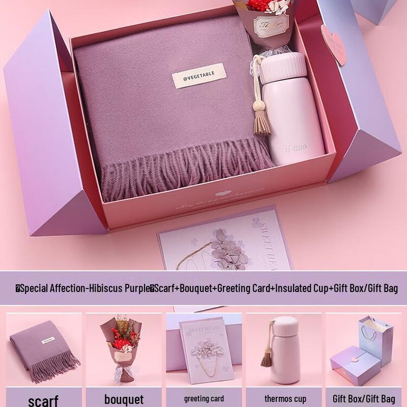 

Women s Scarf and Thermos Cup Set One Size