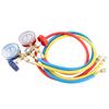 Refrigerant Manifold Gauge Air Conditioning Refrigerant Charging Hoses with Gauge for R12 R22 R404A R134A