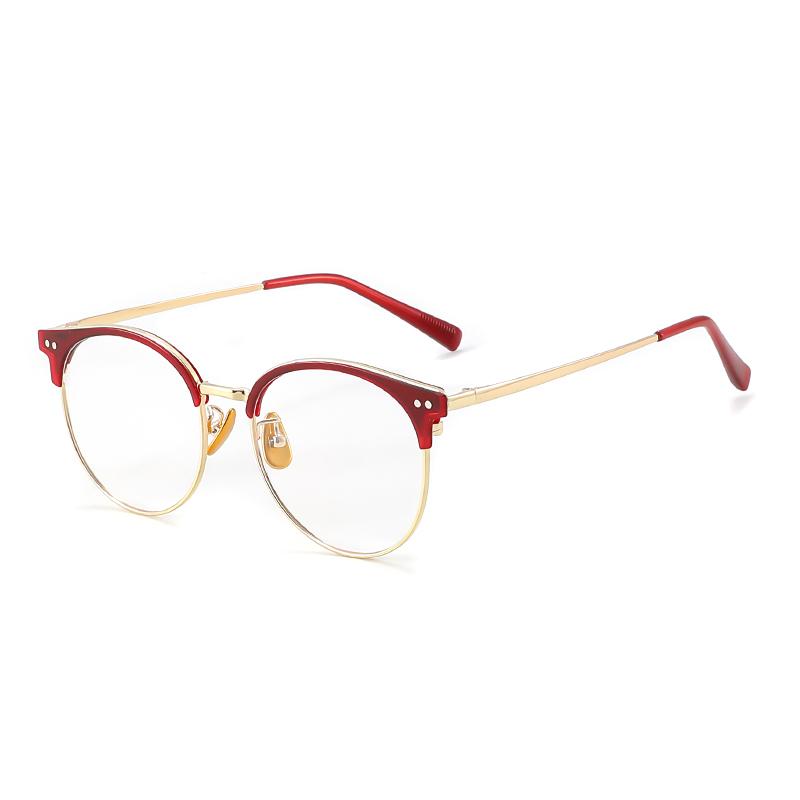 

Gmei Optical Fashion Alloy TR90 Women Round Glasses Frame Full Rim Classical Spectacles Frames Eyewear 82003