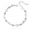 Silver Necklace Heart Pendant Women' Gift for Woman + Bracelet