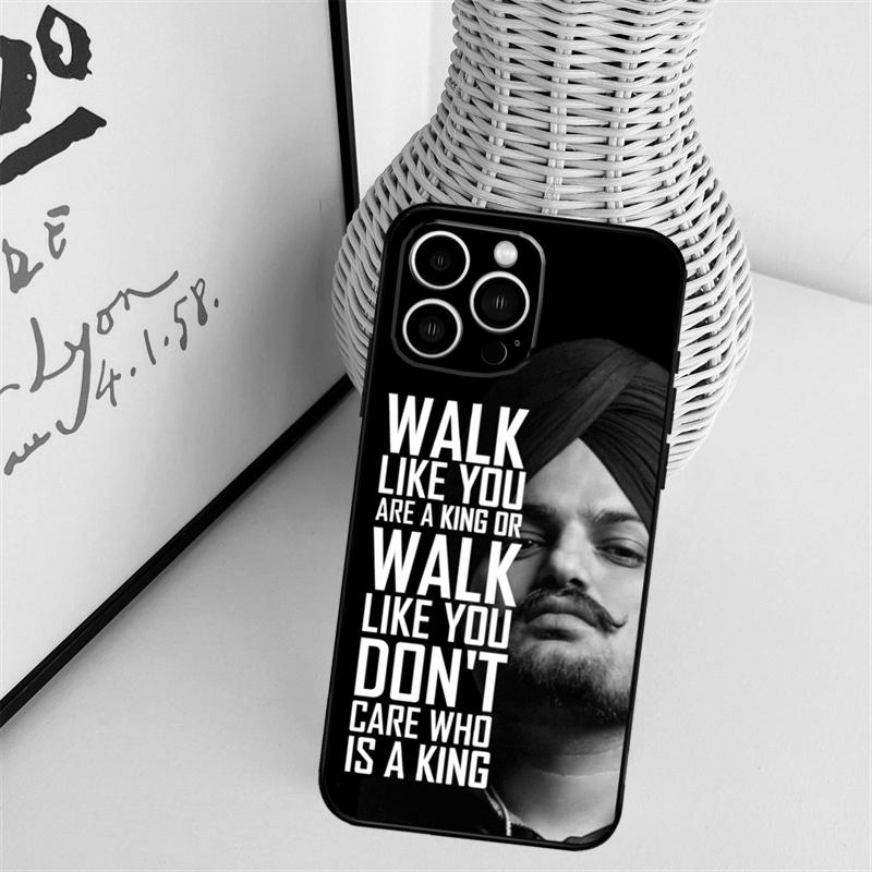 Sidhu Moose Wala Funda For iPhone 16 15 Pro 14 Pro Max Plus 11 13 12 Mini X XS XR Phone Case