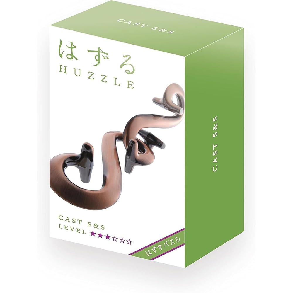 Hanayama Cast S&S Puzzle Level 3 Difficulty Metal Brain Teaser Game