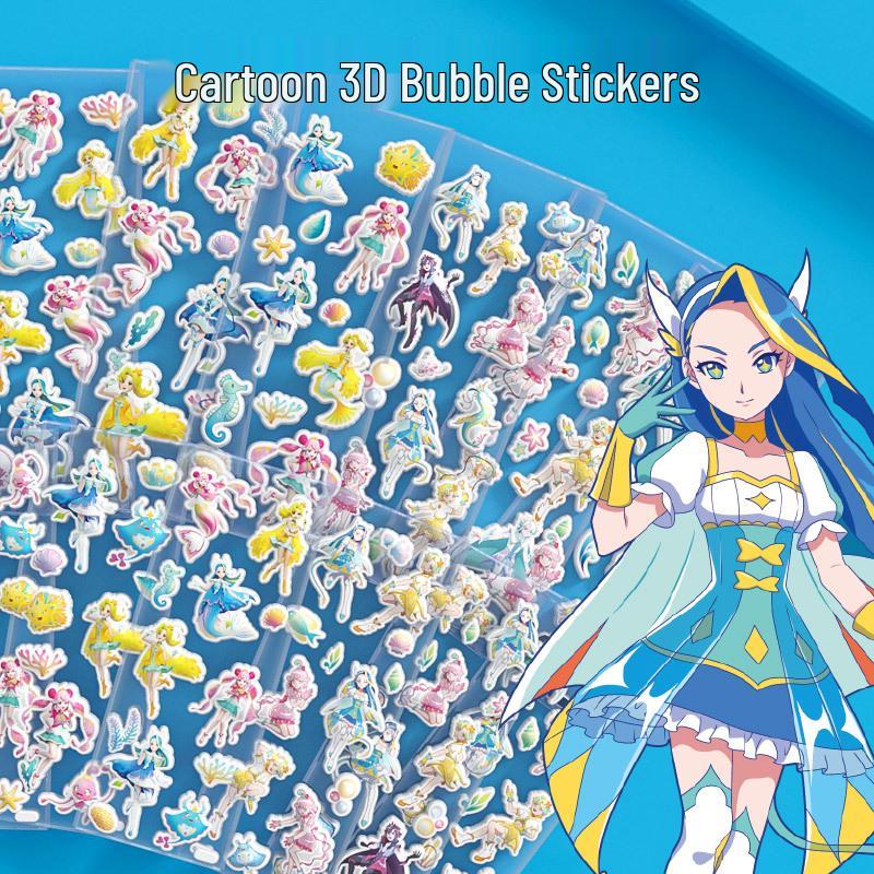 Paw Patrol Princess 3D Bubble Stickers for Kids – Baby Reward & Kindergarten Fun!