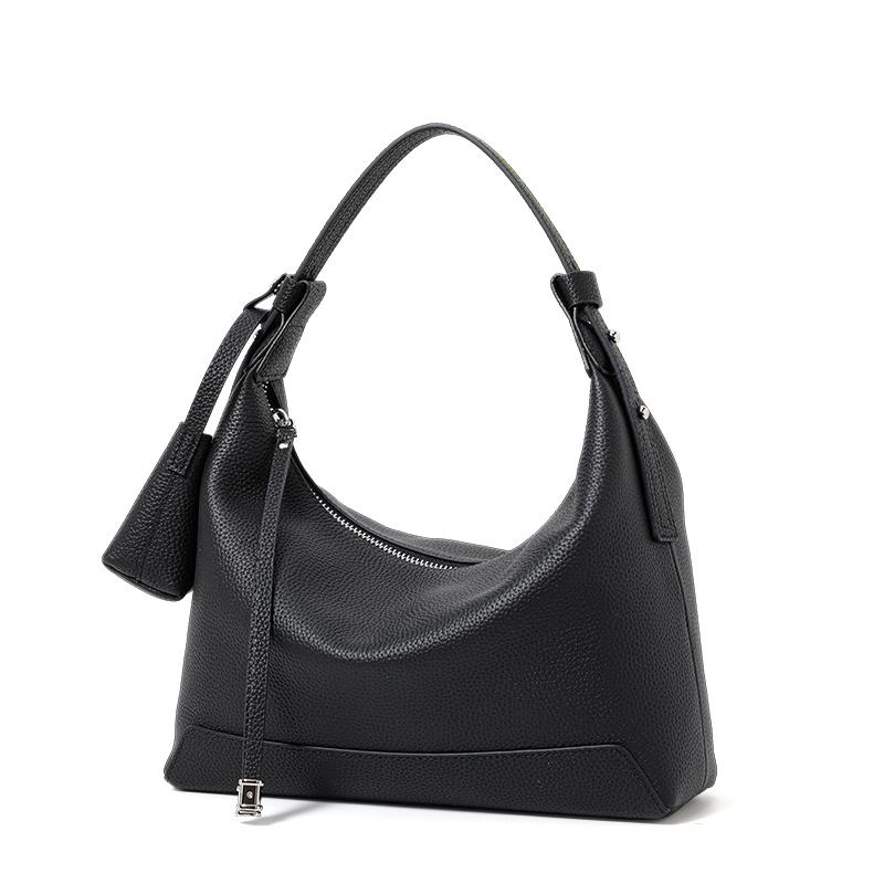 Aidrani Genuine Leather Large-Capacity Shoulder Armpit Bag 2026 New High-End Crossbody Women's Bag Mother's Tote Bag