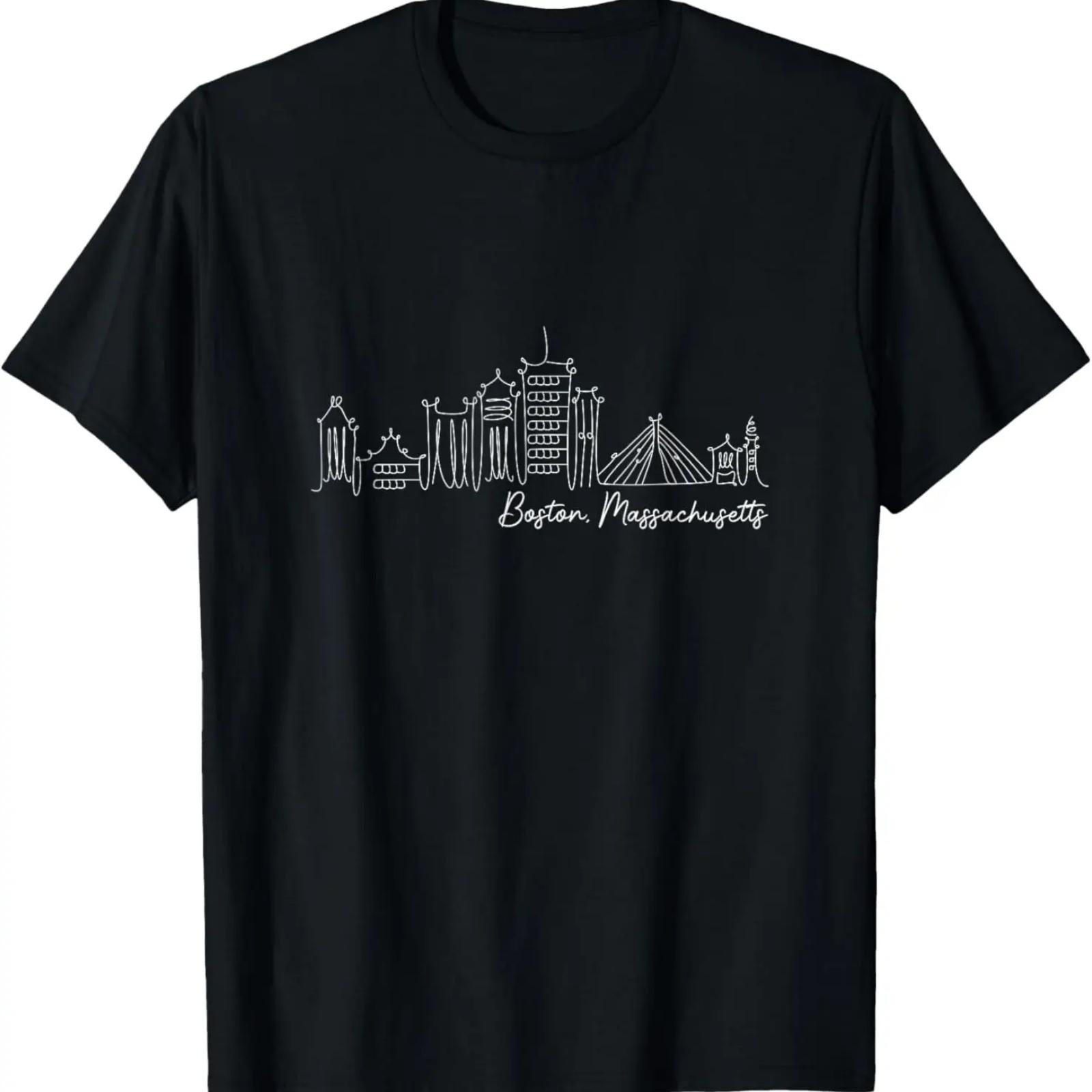 

Signature Boston City Skyline - Massachusetts Souvenir T-Shirt XXXXXL