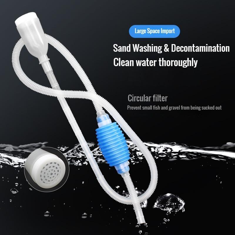 Aquarium Siphon Fish Tank Syphon Vacuum Cleaner Pump Semi-Automatic Water Change Changer Gravel Water Filter Acuario Accessories Decoration