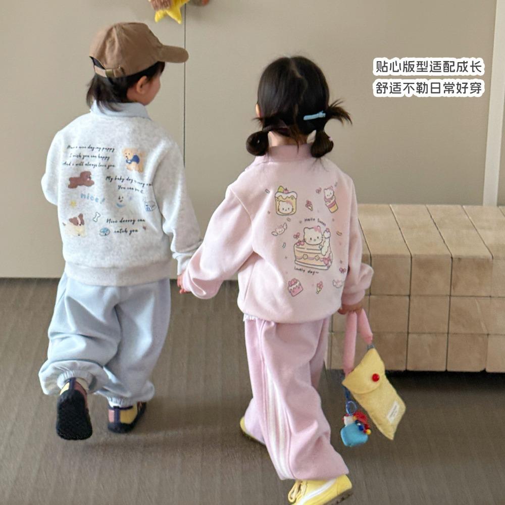 Boys Girls Autumn New Kids Clothes Baby Sweatshirt Pants 2 Piece Set Trendy Children Outfit
