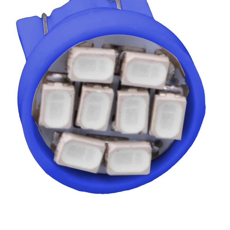 7 шт. Синий 8SMD T10 1206 3020 Автомобильная лампа для приборной панели 12 В Подходит для Honda Civic EK 1996 1997 1998 1999 2000