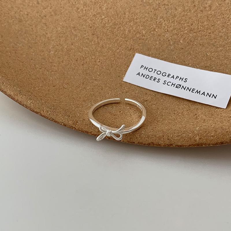 925 Sterling Silver Ring For Women Jewelry Narrow Finger Open Vintage Handmade Ring Allergy For Party Birthday Gift