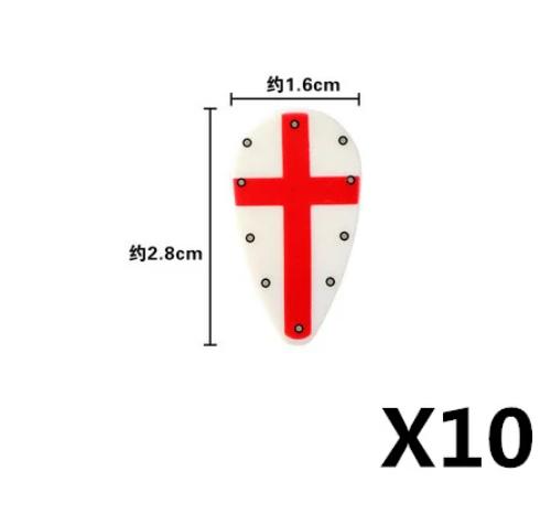 MOC Medieval Military Figures Weapons Building Blocks Knight Soldiers Shield Vest Armor Sword Ax Spear Bricks Toys Children