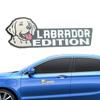 Dog Badge Sticker Acrylic Cute 3D Dog Emblem Precise Cut Fun Car Exterior Decorations Rectangle Car Emblems And Badges For Cars
