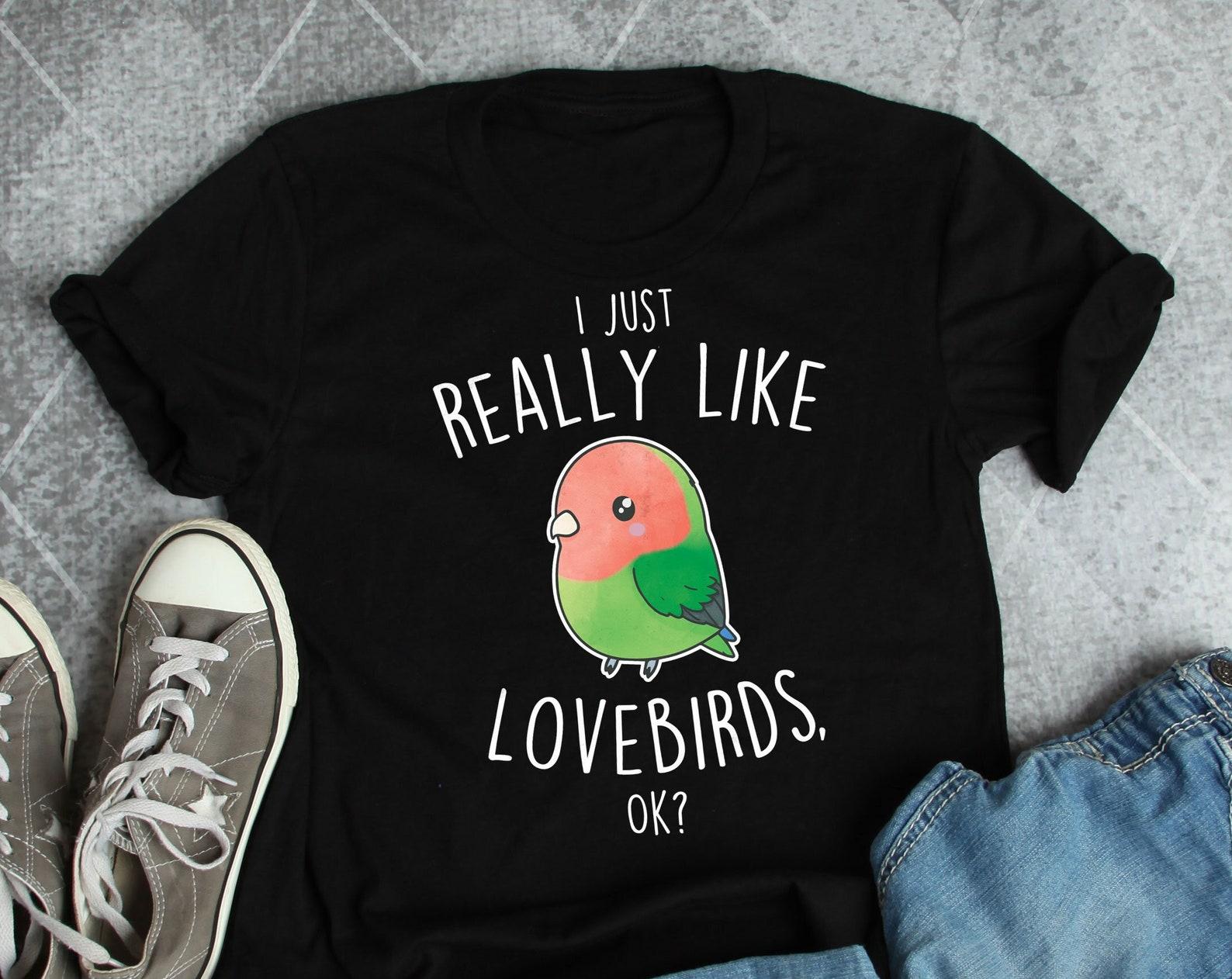 Peach-faced Lovebird Shirt, , , Funny Parrot Lover Gift, Cute Pet Peach Face Lovebird T-shirt, Peachfaced, Kawaii Bird Mom, Bird Dad 160