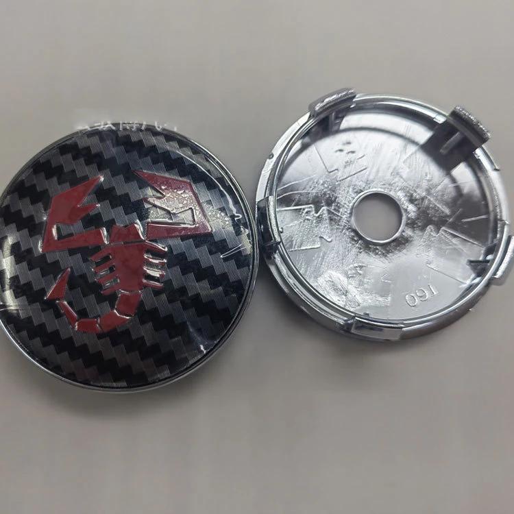 

4PCS 60mm Car Wheel Hub Cover Emblem Sticker Accessory For Fiat Abarth 500 Tipo FR Panda Argo Freemont Viaggio Bravo Punto Doblo 1Set(4Pcs)