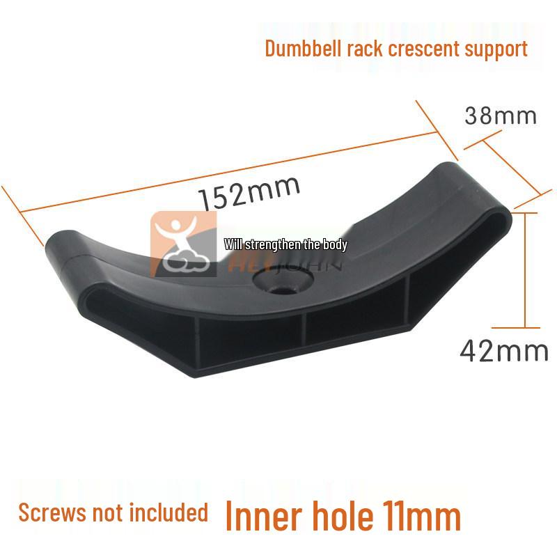 Crescent Dumbbell Rack Set with Mat - Durable and Impact-Resistant Fitness Equipment Accessories