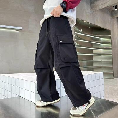 2025 Nové chlapecké cargo kalhoty - Podzimní/jarní ležérní sportovní dlouhé kalhoty pro děti