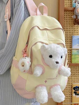 Sac à dos Ours Cartoon Mignon pour Femmes et Étudiants - Sac à Bandoulière Style Mori